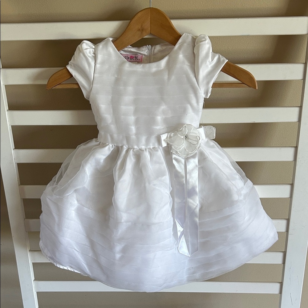 KATIE M NWT White Layered Baby Girl Dress Size 3T